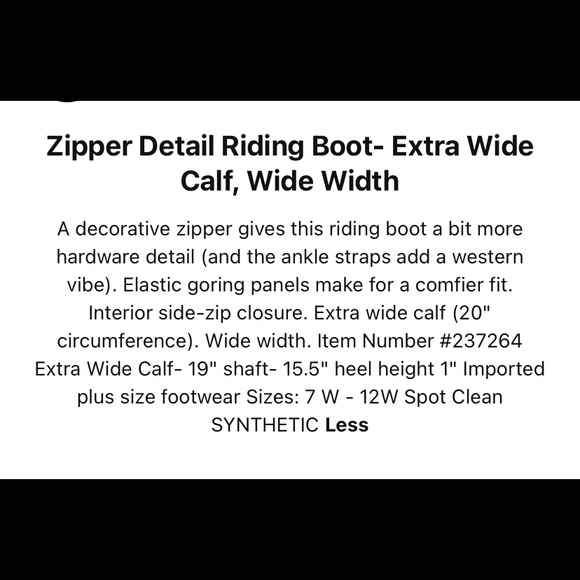 Lane Bryant Double-Zip Riding Boots - Picture 8 of 9